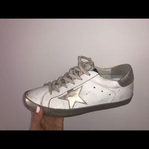 Golden goose gold sneakers
